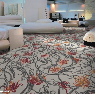 11mm 스파일 높이 Axminster Floral Design 화장실용 상업용 인쇄 카펫